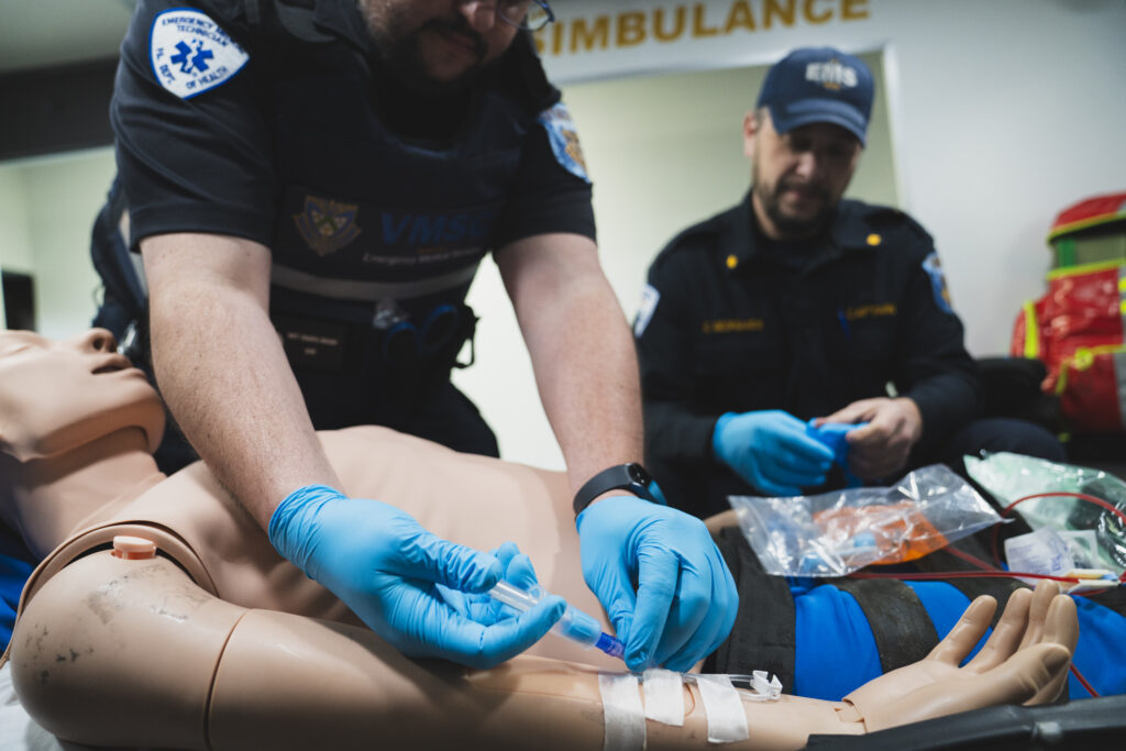 Advanced EMT hands-on training